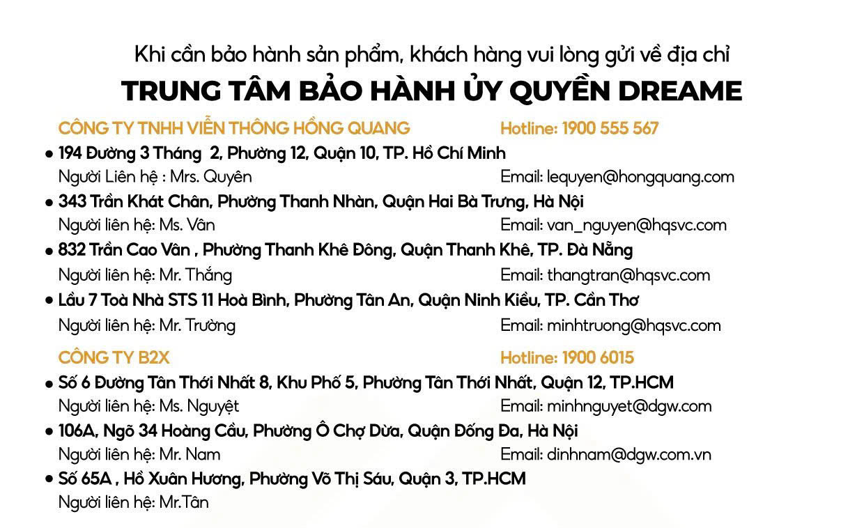 Dreame mở 4 trung tâm bảo hành chính hãng tại Việt Nam