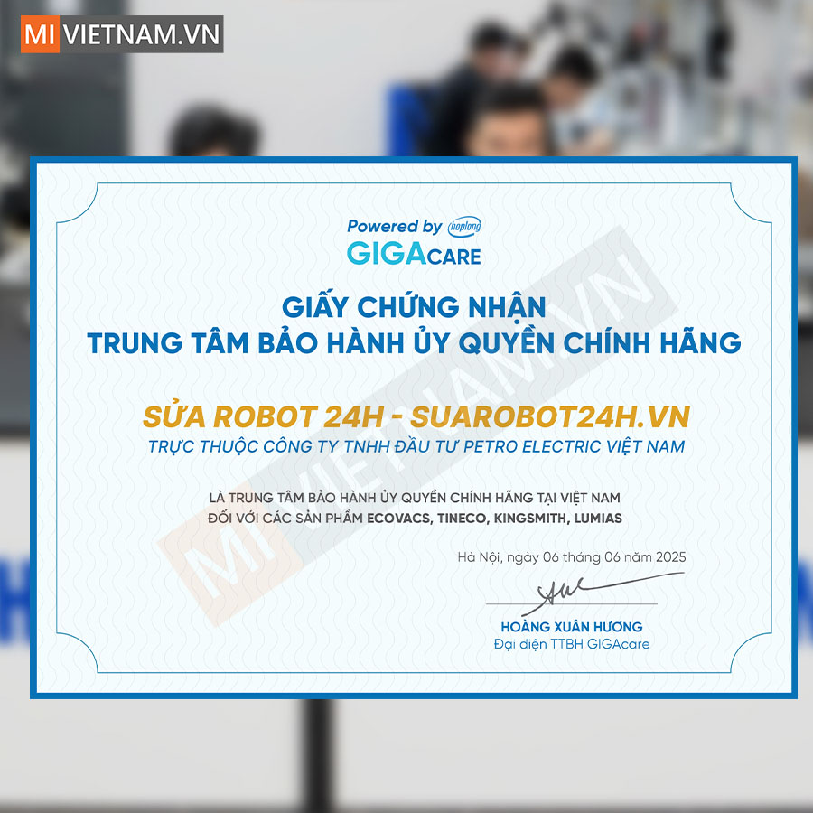 Thông tin thời gian bảo hành các sản phẩm Ecovacs