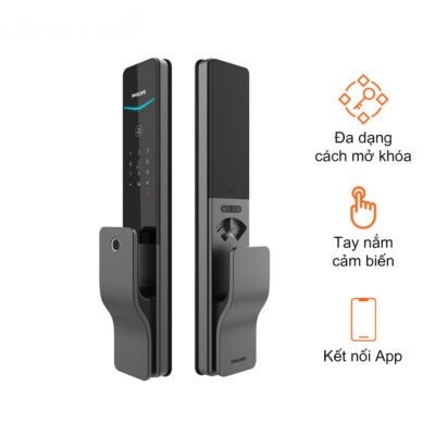 Khóa cửa thông minh Philips DDL801-5HBS – Hàng Chính Hàng