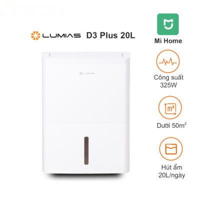 Máy hút ẩm thông minh Lumias D3 Plus 20L – Hàng Chính Hãng