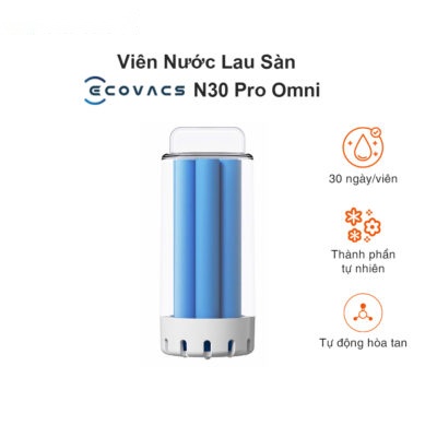 Viên Nước Lau Sàn ECOVACS DEEBOT N30 PRO OMNI – Hàng Chính Hãng