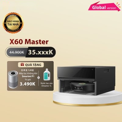 Robot hút bụi lau nhà Dreame X60 Master – Bản Quốc Tế