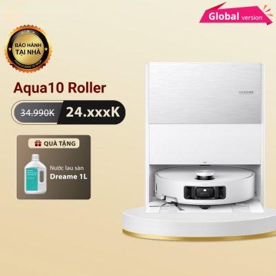 Robot hút bụi lau nhà Dreame Aqua10 Roller – Bản Quốc Tế