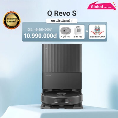 Robot hút bụi lau nhà Roborock Q Revo S – Bản Quốc Tế