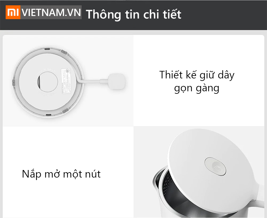 Ấm Đun Nước Mijia Electric Kettle 1A