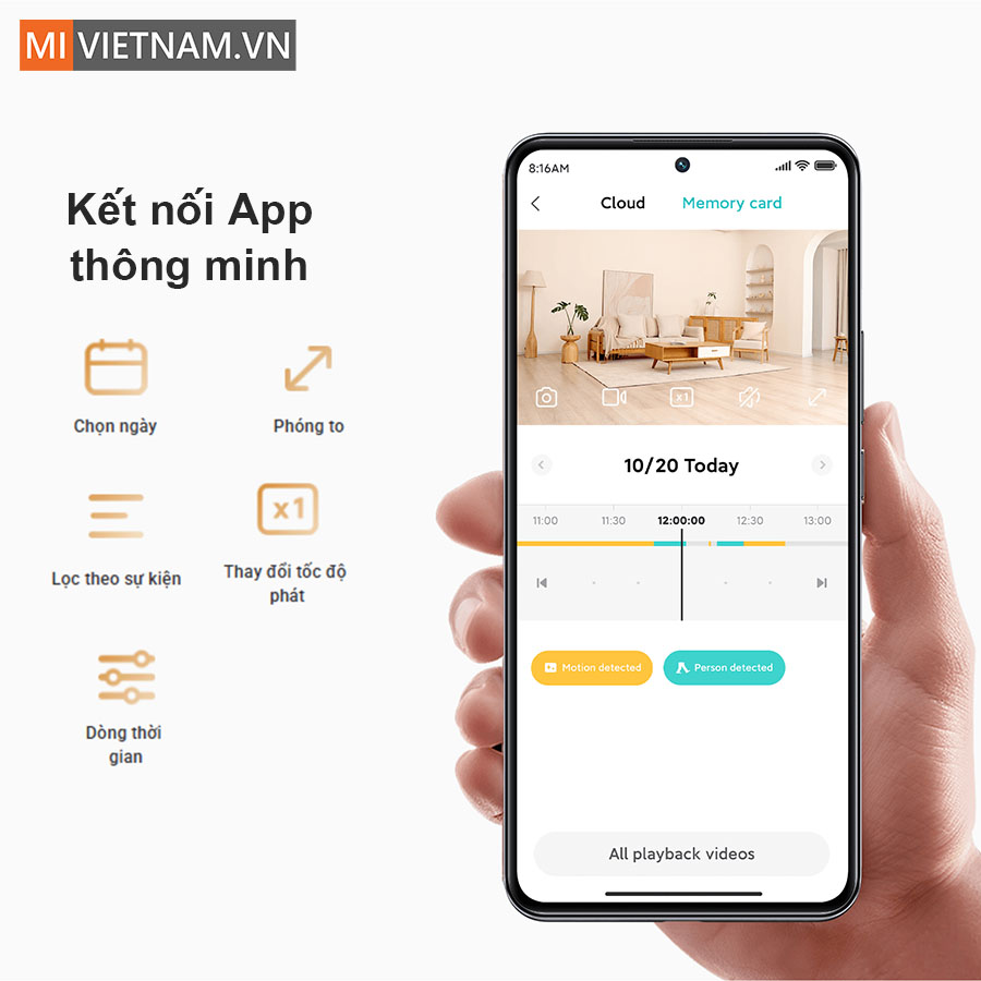 T&iacute;nh năng xem lại video dễ d&agrave;ng, tiện lợi