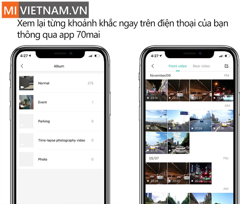 camera hanh trinh 70mai dash cam pro plus a500 17