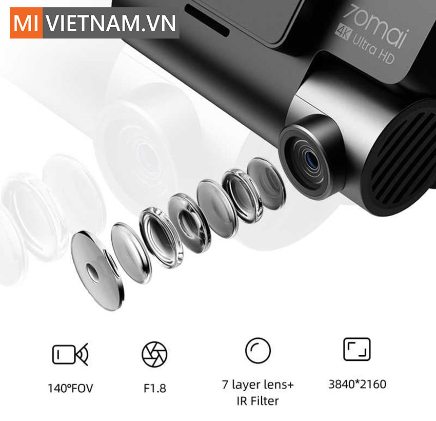 Camera h&agrave;nh tr&igrave;nh 70mai Dash Cam A800S 4K