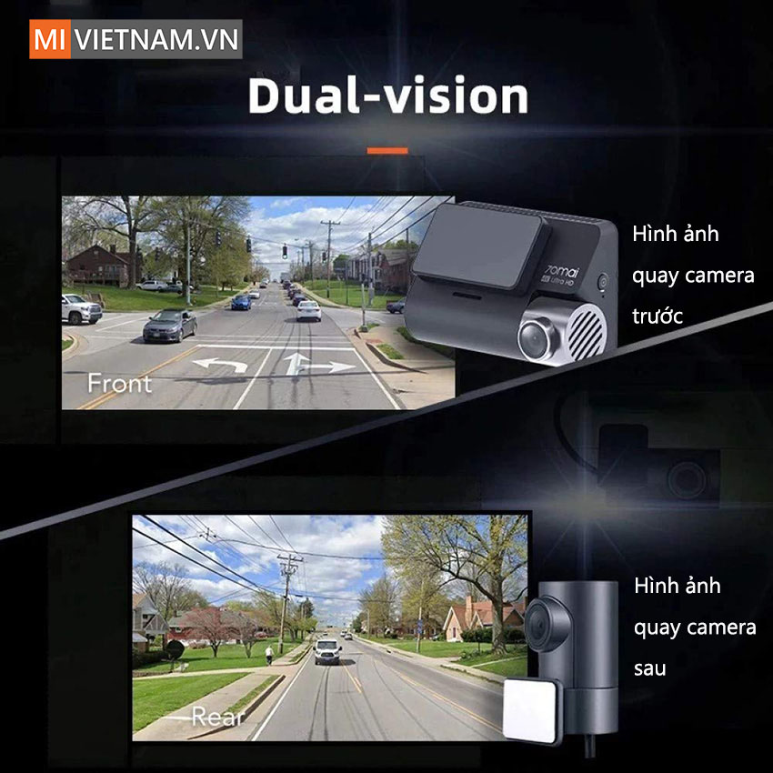 Camera h&agrave;nh tr&igrave;nh 70mai Dash Cam A800S 4K