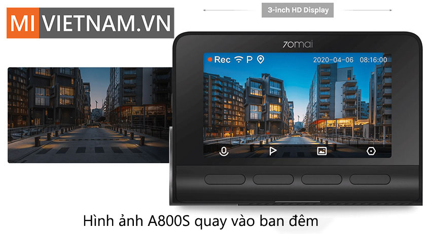 Camera h&agrave;nh tr&igrave;nh 70mai Dash Cam A800S 4K