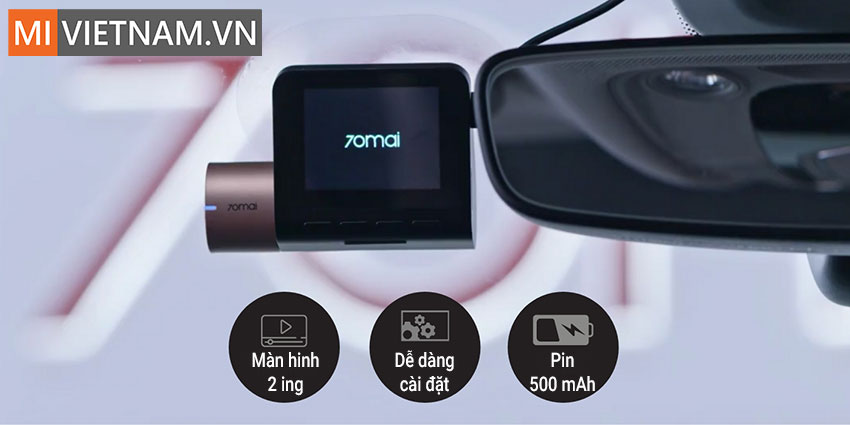 Camera H&agrave;nh Tr&igrave;nh 70mai Dash Cam Lite (Midrive D08) - Bản Quốc Tế