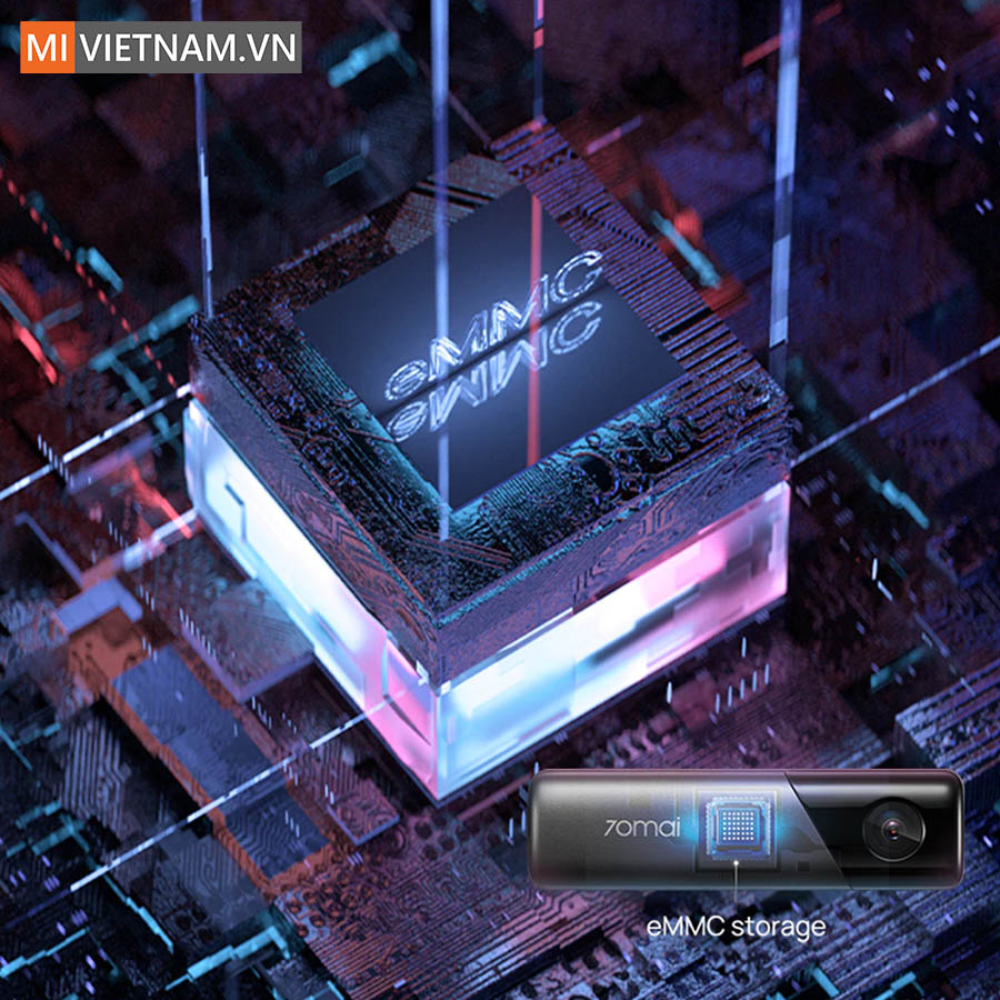 Camera Hành Trình 70mai M500 - Bản Quốc Tế 6 70mai M500 được tích hợp sẵn bộ nhớ eMMC