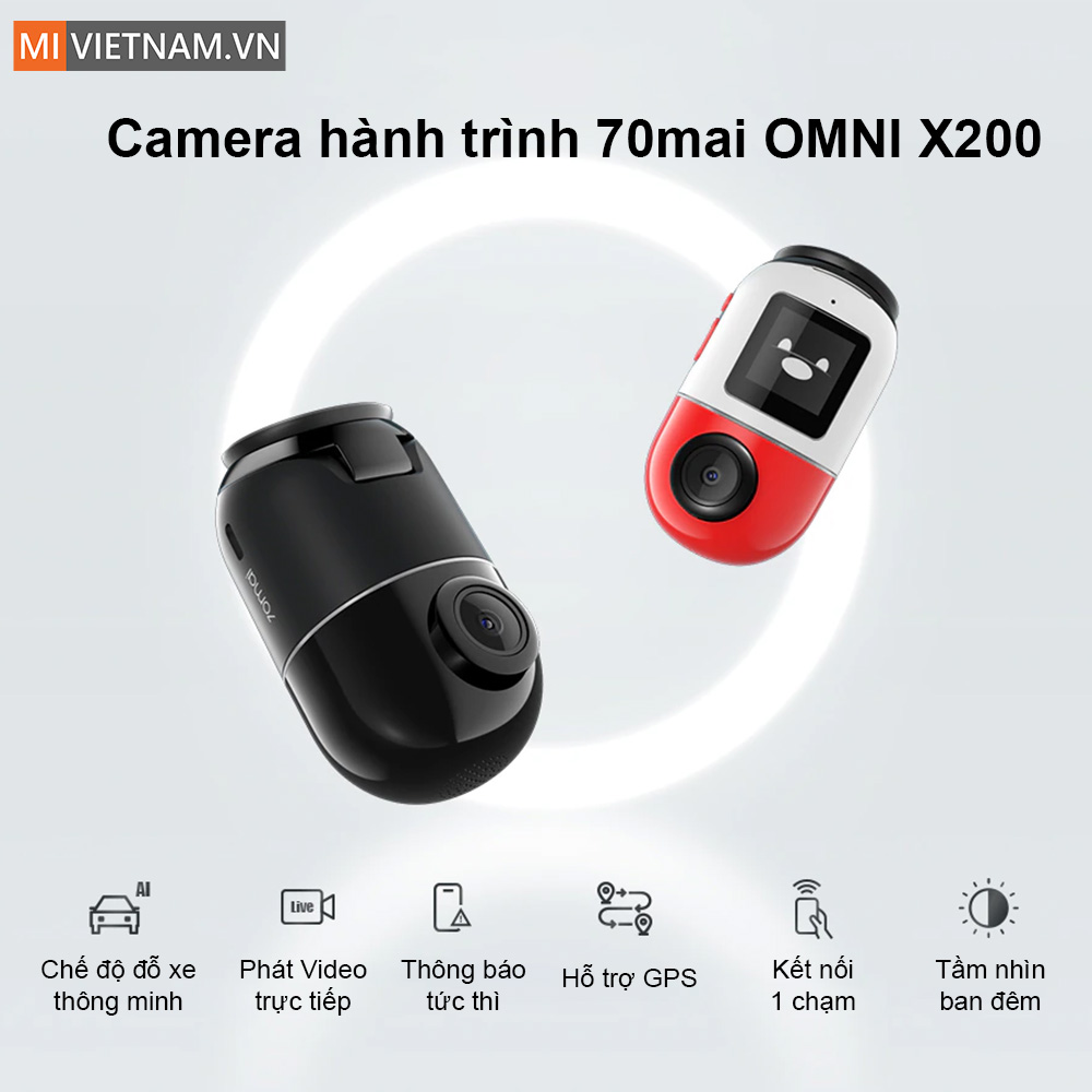 Camera H&agrave;nh Tr&igrave;nh 70mai Omni X200