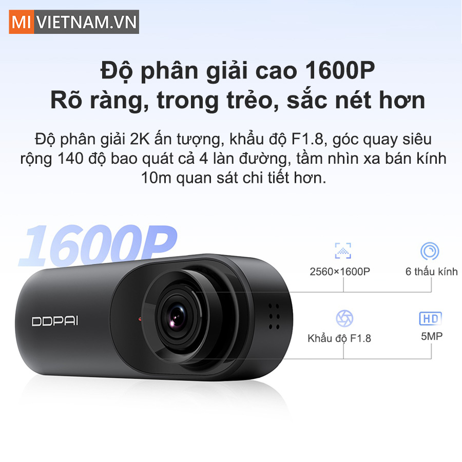 Độ ph&acirc;n giải 1600P cho h&igrave;nh ảnh chất lượng v&agrave; sắc n&eacute;t