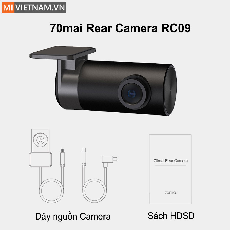 Camera h&agrave;nh tr&igrave;nh ph&iacute;a sau oto 70mai RC09