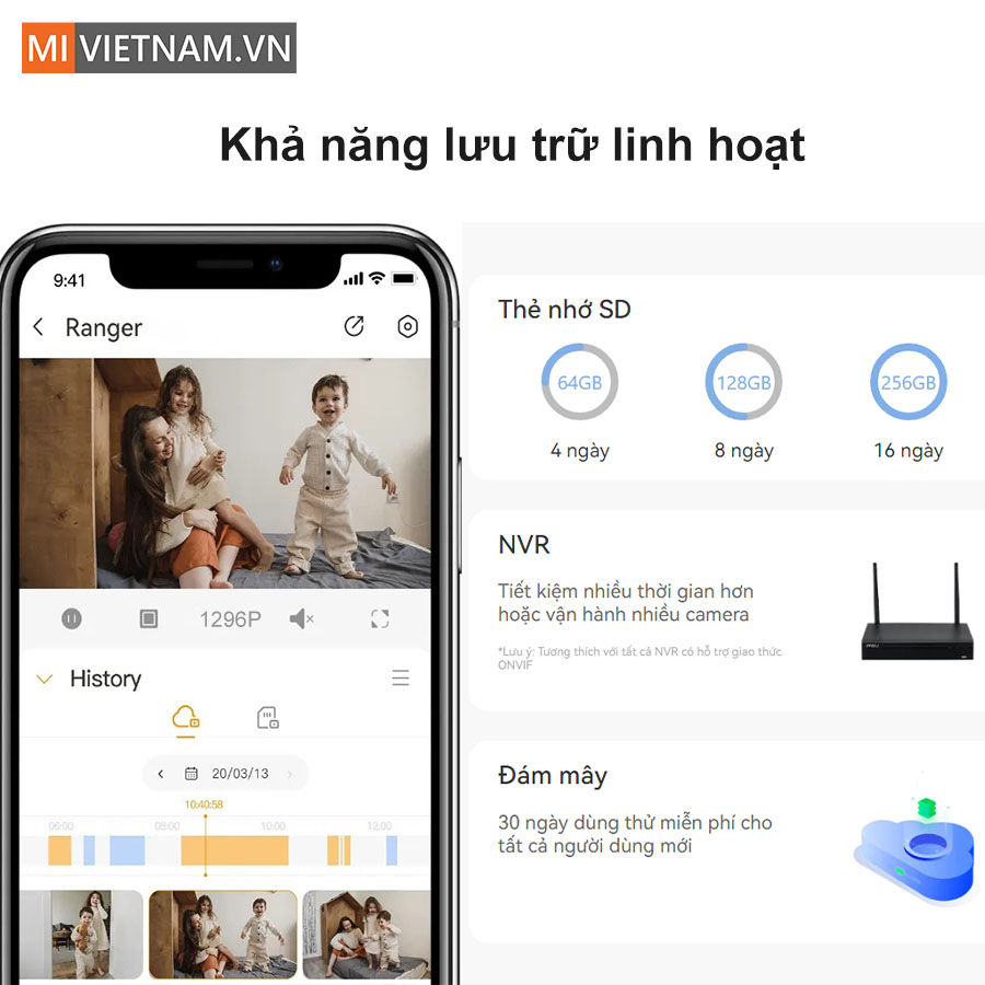 Khả năng lưu trữ linh hoạt