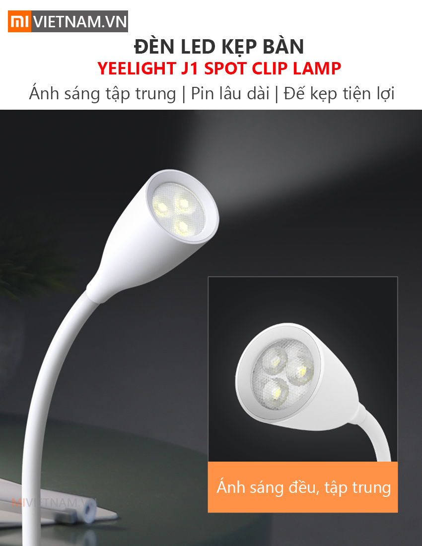 Đ&egrave;n Led Kẹp B&agrave;n Yeelight J1 Spot Clip Lamp