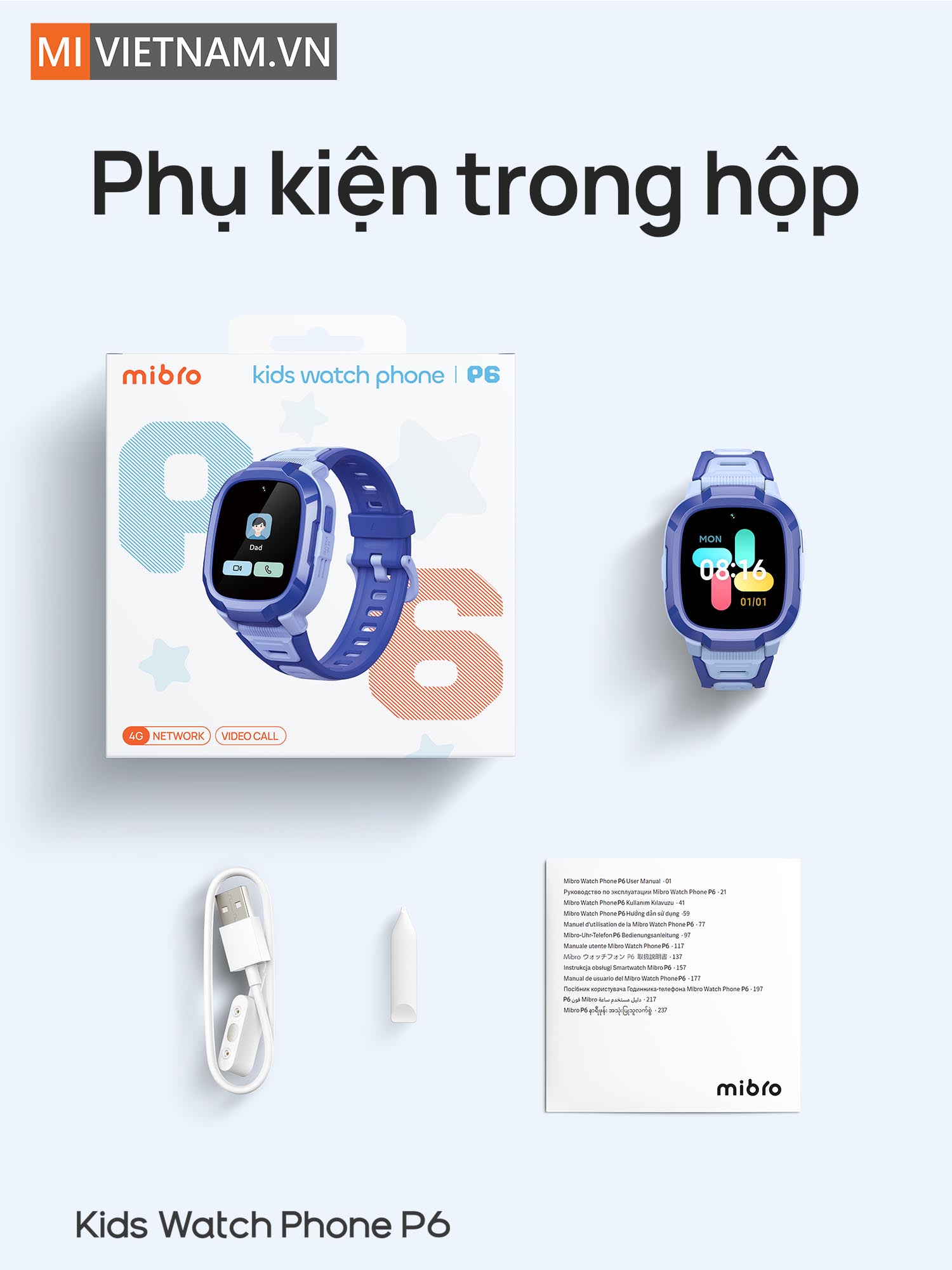 Đồng hồ định vị trẻ em Mibro P6