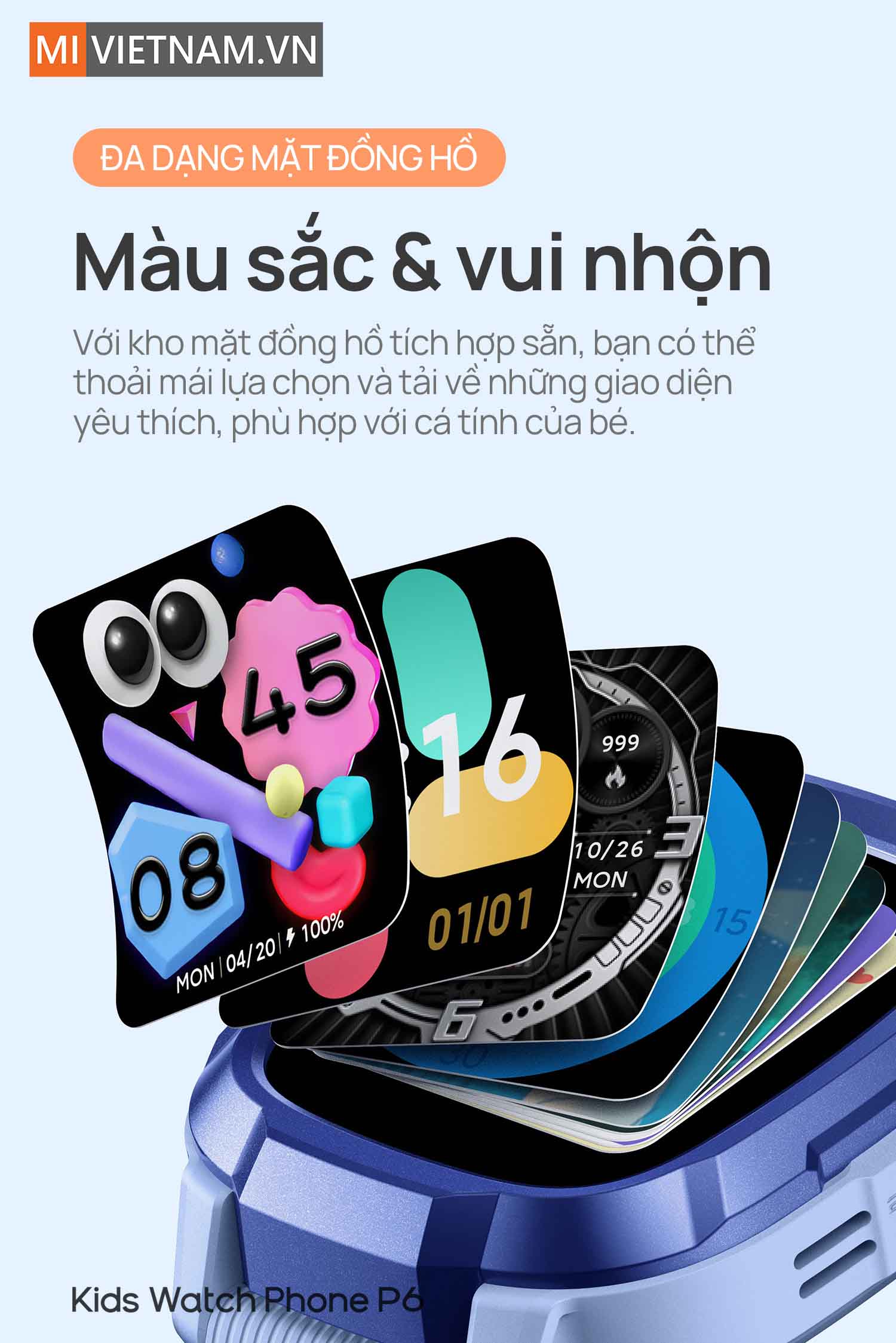 Đồng hồ định vị trẻ em Mibro P6