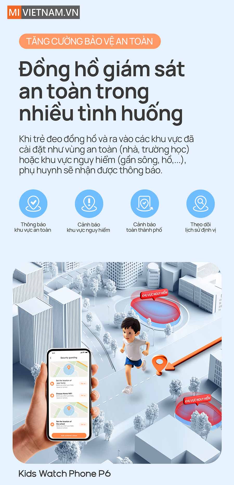 Đồng hồ định vị trẻ em Mibro P6