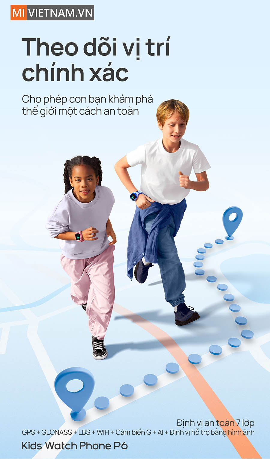 Đồng hồ định vị trẻ em Mibro P6