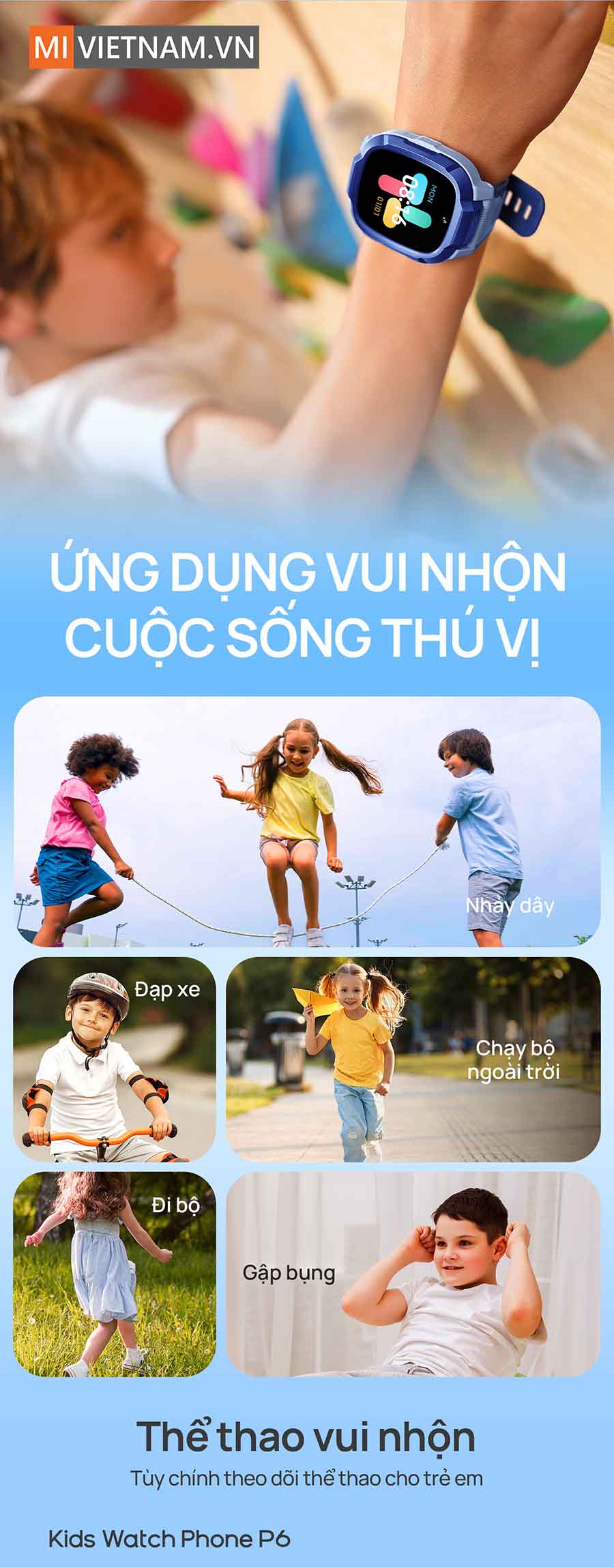 Đồng hồ định vị trẻ em Mibro P6