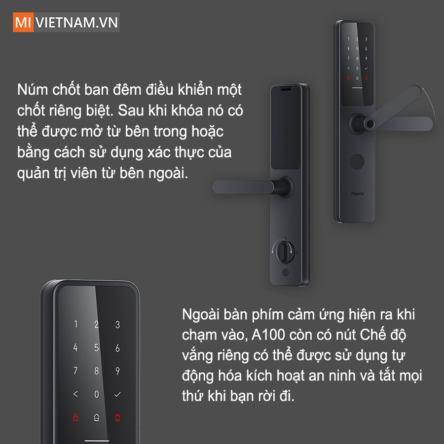 T&iacute;nh Năng Tr&ecirc;n Kh&oacute;a Th&ocirc;ng Minh Aqara A100 Zigbee
