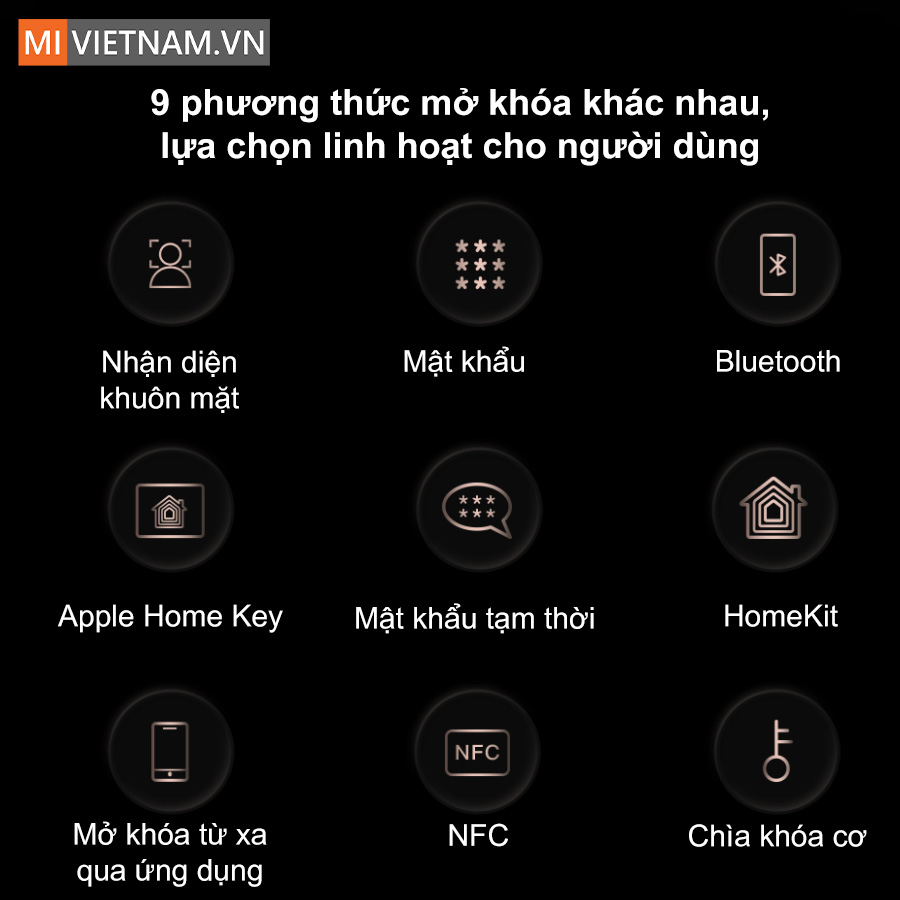 Kh&oacute;a cửa th&ocirc;ng minh Aqara D200i FaceID