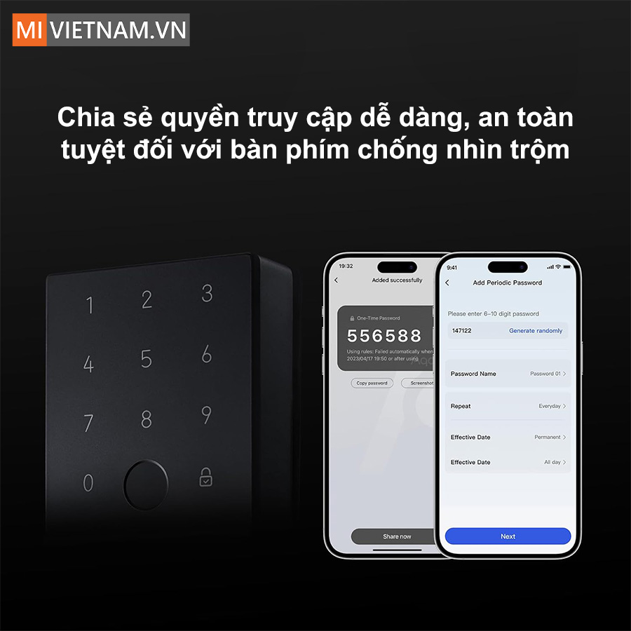 Kh&oacute;a cửa th&ocirc;ng minh Aqara U100