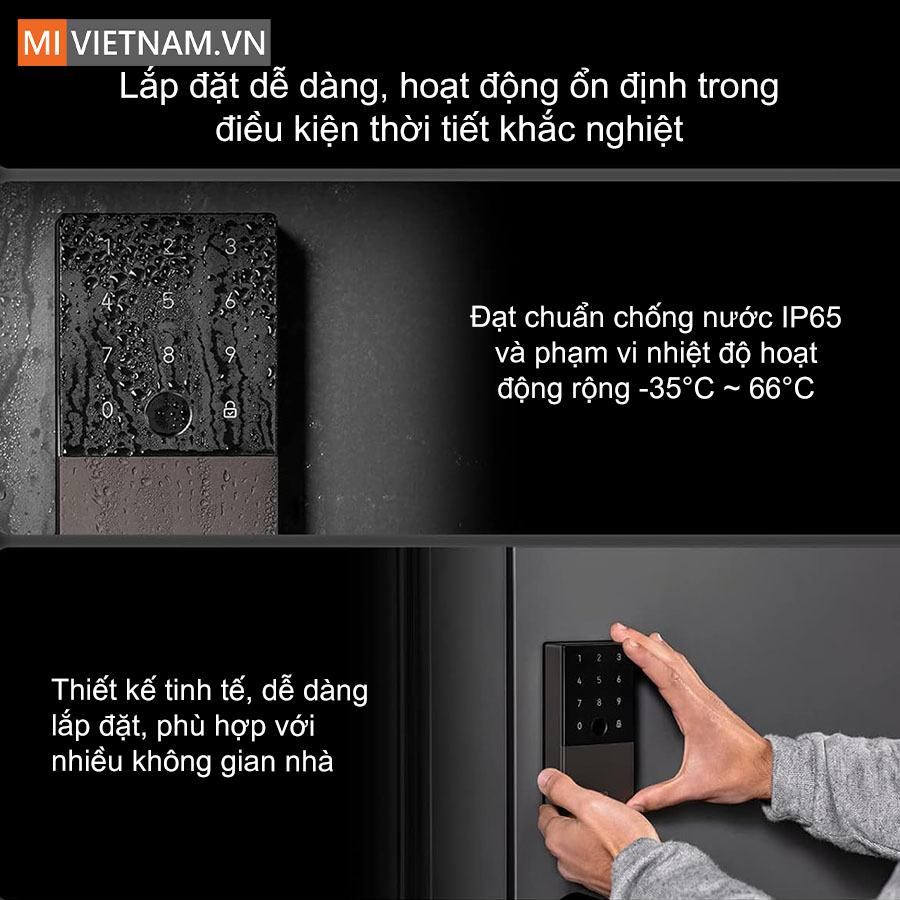 Kh&oacute;a cửa th&ocirc;ng minh Aqara U100