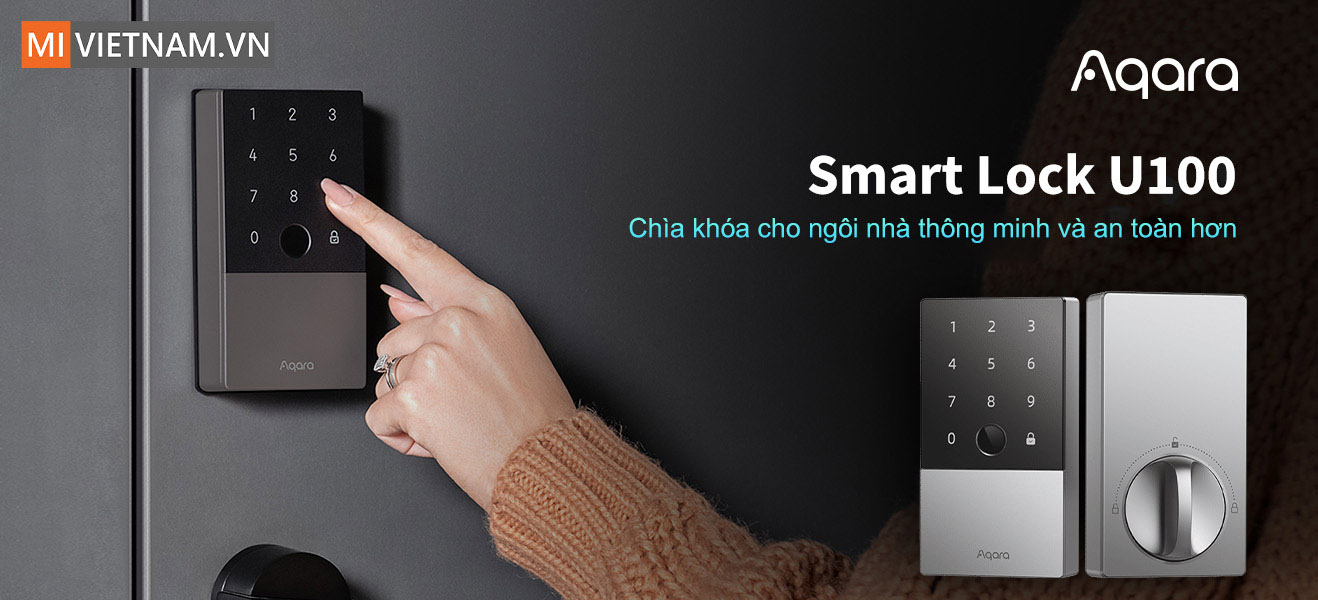 kh&oacute;a cửa th&ocirc;ng minh Aqara U100 DL-D01D