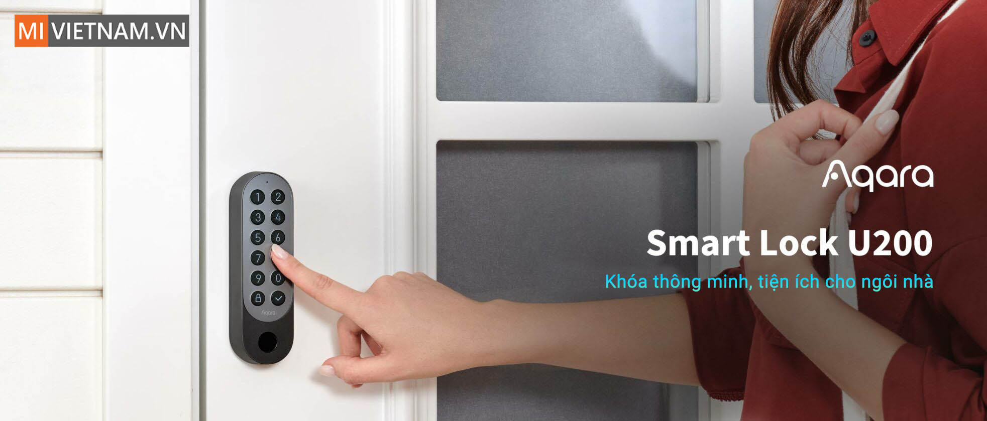 kh&oacute;a cửa th&ocirc;ng minh Aqara U200