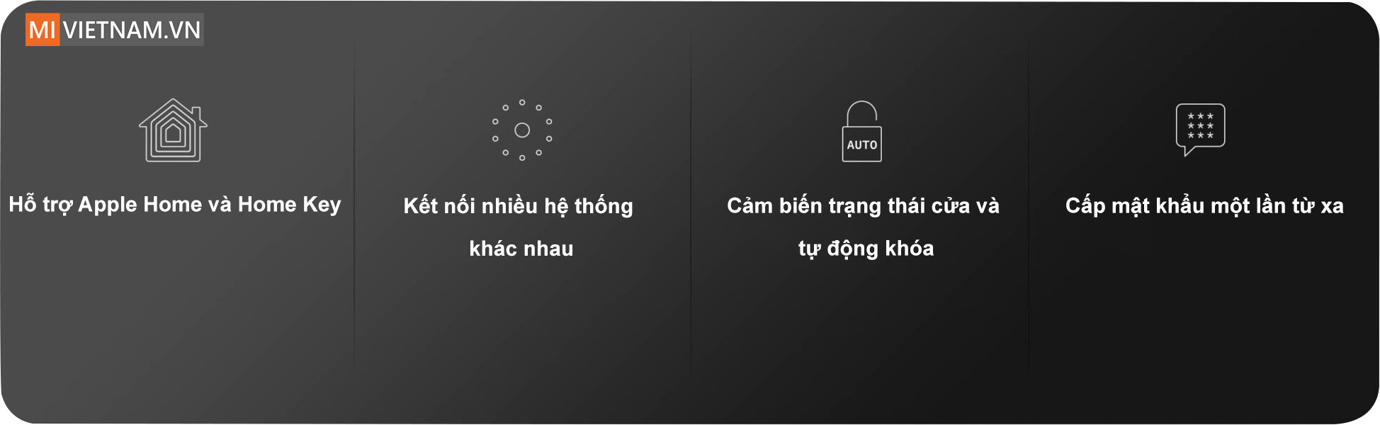 Kh&oacute;a cửa th&ocirc;ng minh Aqara U50