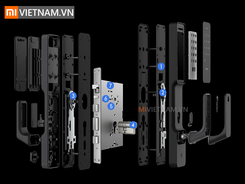 Khóa Cửa Thông Minh Cao Cấp Mi Smart Door Lock (Phiên Bản NFC Push and Pull) 12 Khóa Cửa Thông Minh Cao Cấp Mi Smart Door Lock