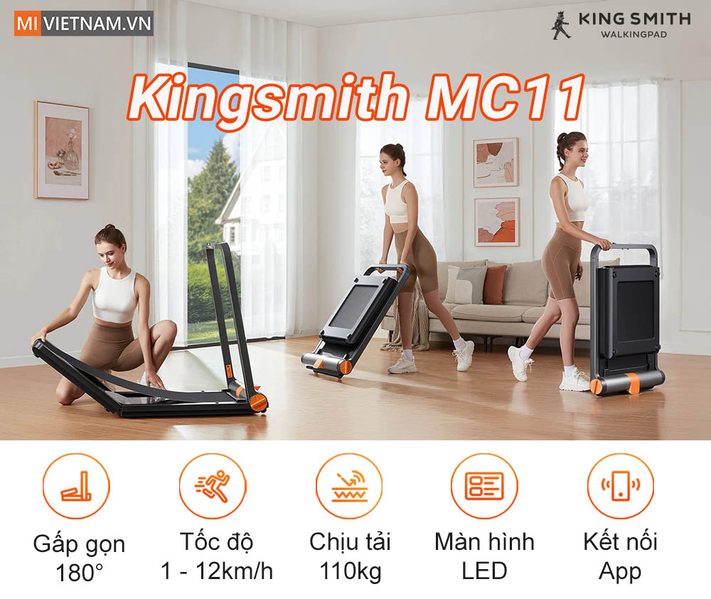 Ưu điểm của m&aacute;y chạy bộ gấp gọn Kingsmith MC11