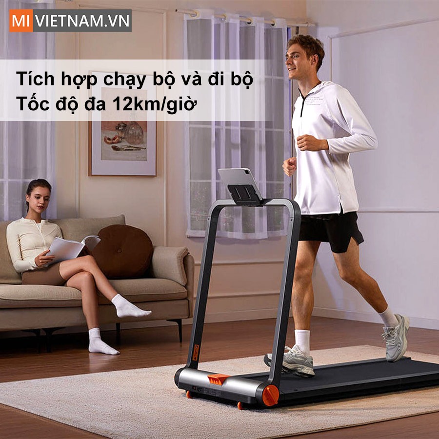 Tốc độ tối đa 12km/h, tập luyện linh hoạt với Kingsmith MC11
