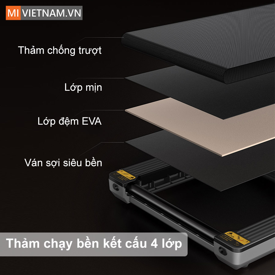 Thảm Kingsmith X21 được l&agrave;m từ vật liệu Silicon mềm cao cấp với 4 lớp