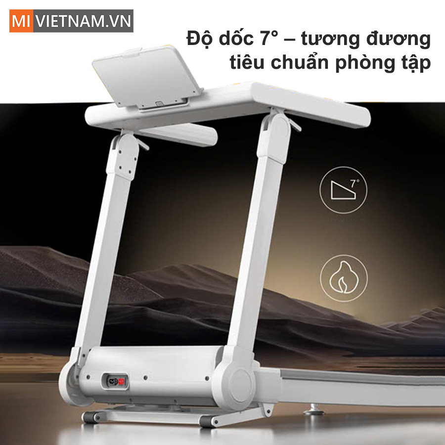 Máy chạy bộ gấp gọn Kingsmith PB-460 - Hàng Chính Hãng 3 Độ dốc 7° – Tiêu chuẩn phòng tập ngay tại nhà