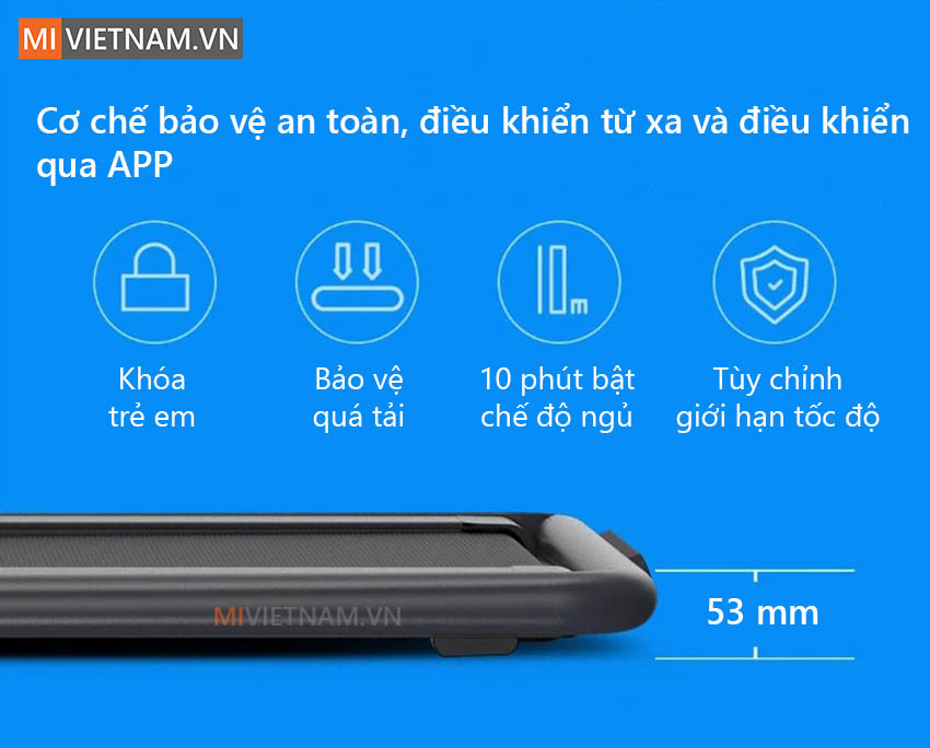 Cơ chế bảo vệ an to&agrave;n | M&aacute;y Chạy Bộ Th&ocirc;ng Minh KingSmith K12