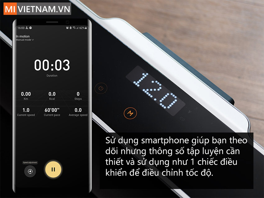 App M&aacute;y chạy bộ gấp gọn kingsmith R2