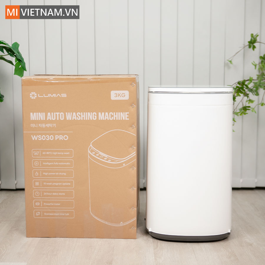 M&aacute;y giặt sấy Lumias 3kg WS030 Pro