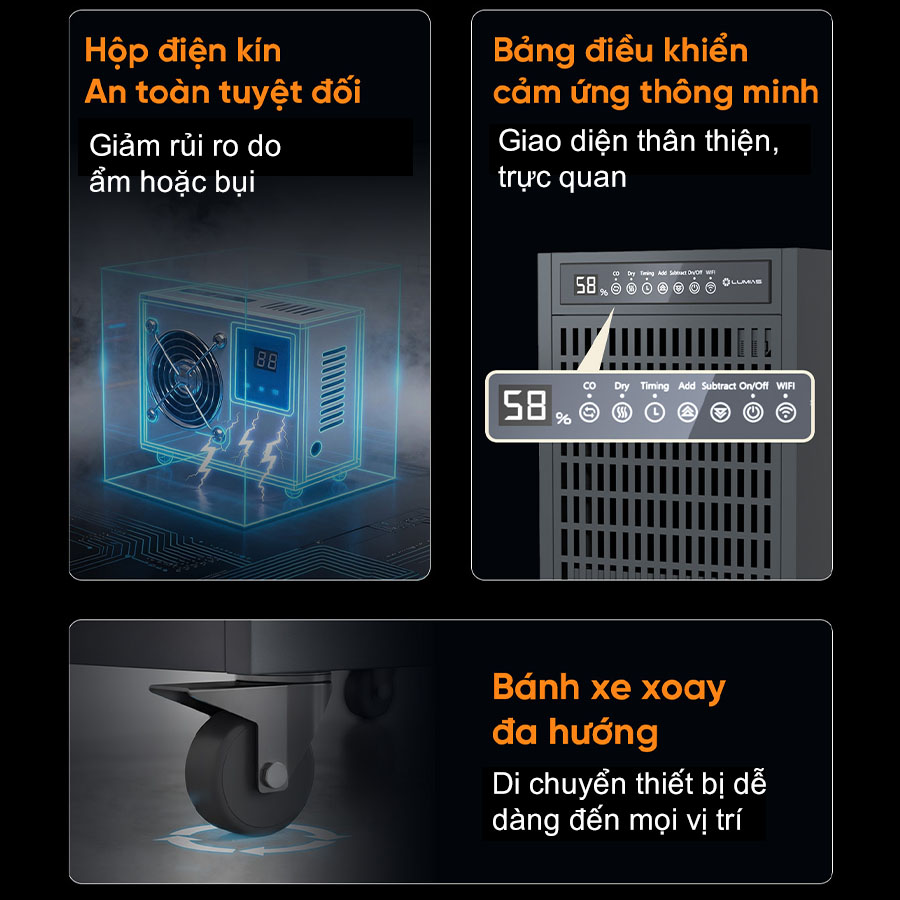 m&aacute;y h&uacute;t ẩm c&ocirc;ng nghiệp Lumias LID-S180