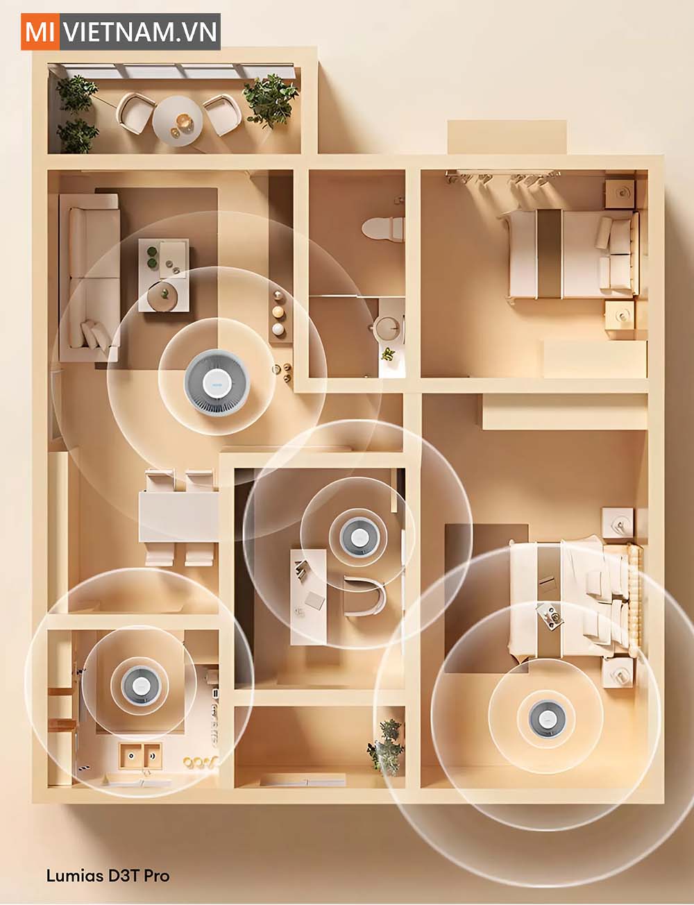 Ứng dụng linh hoạt trong nhiều kh&ocirc;ng gian