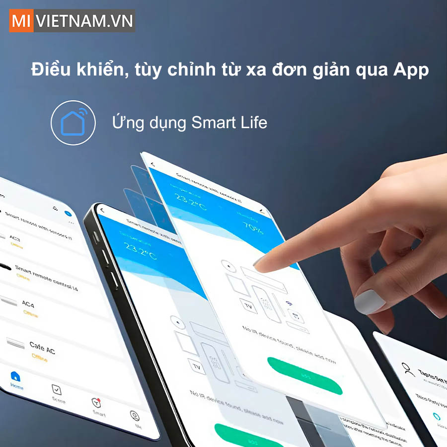Điều khiển th&ocirc;ng minh qua ứng dụng tr&ecirc;n điện thoại