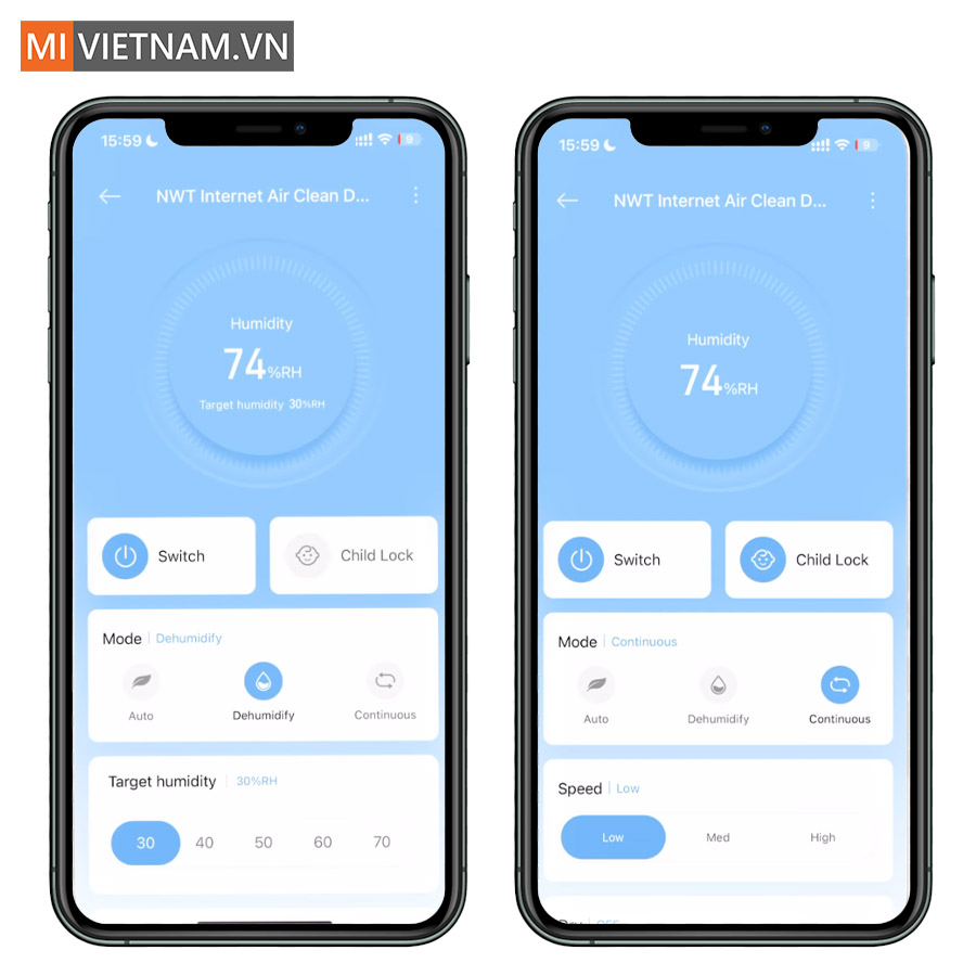 m&aacute;y h&uacute;t ẩm New Widetech 24L