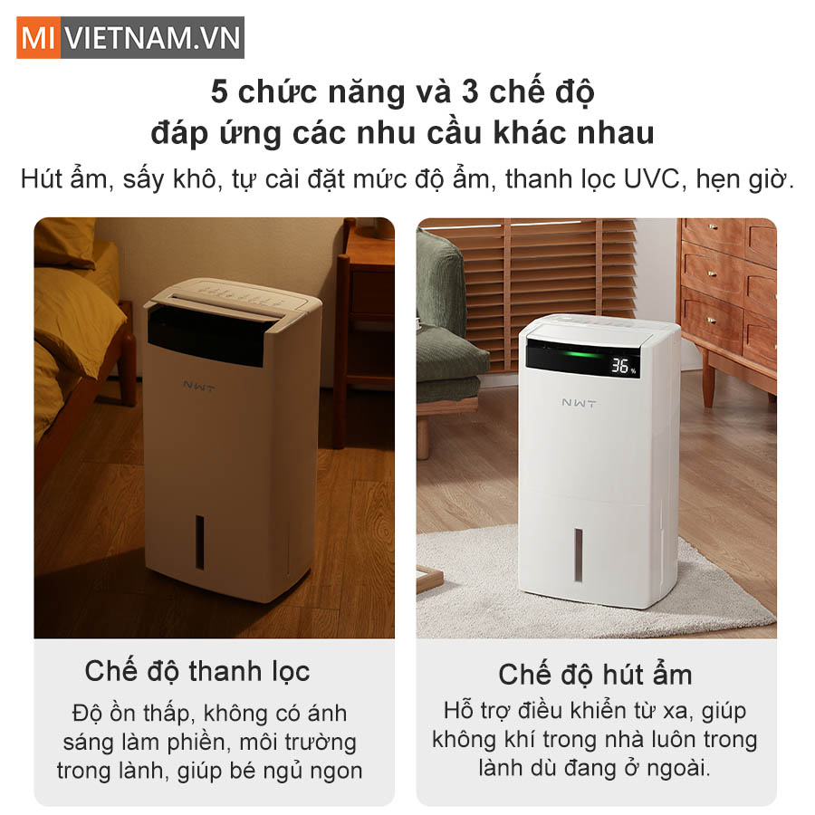 C&oacute; 5 chức năng c&ugrave;ng 3 chế độ sấy kh&aacute;c nhau