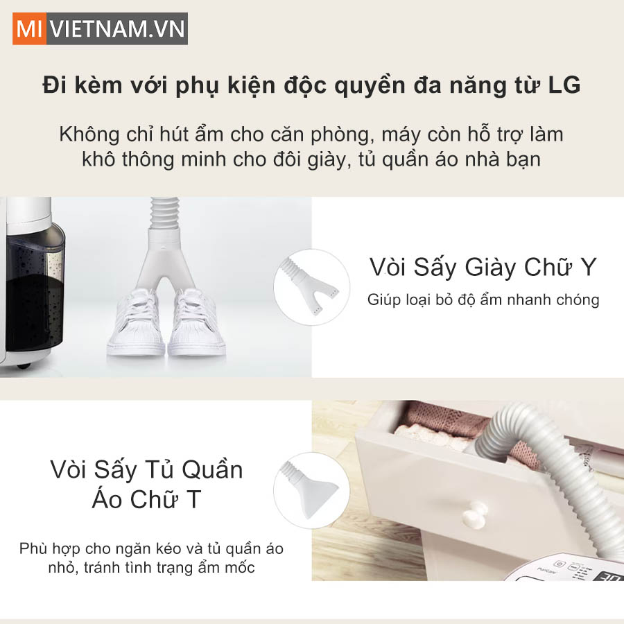 Đi k&egrave;m với phụ kiện độc quyền đa năng từ LG