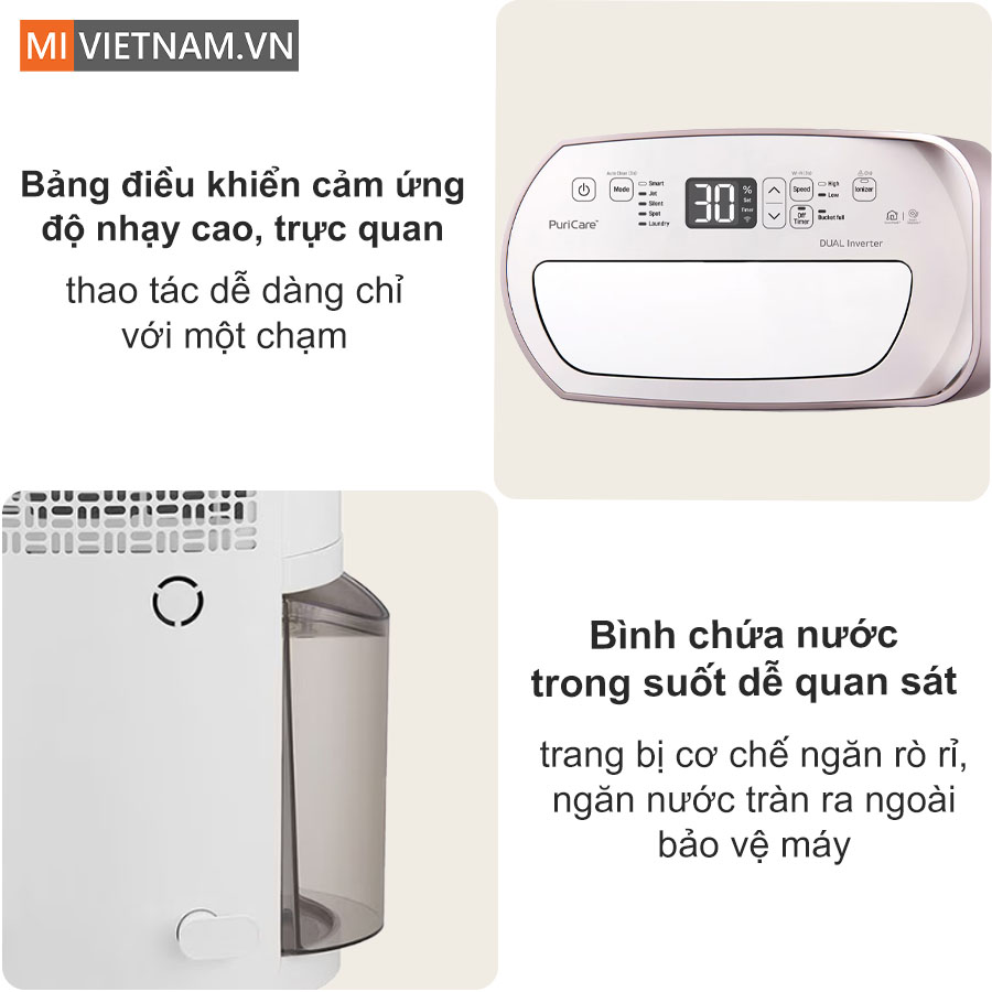 Điều khiển cảm ứng, b&igrave;nh chứa nước trong suốt an to&agrave;n