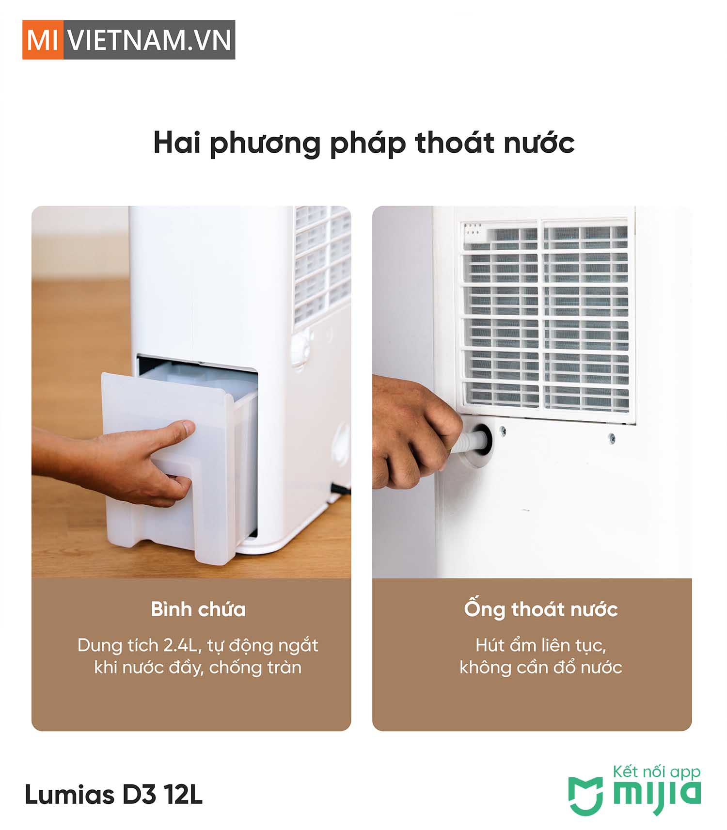 m&aacute;y h&uacute;t ẩm th&ocirc;ng minh Lumias D3 12L&nbsp;