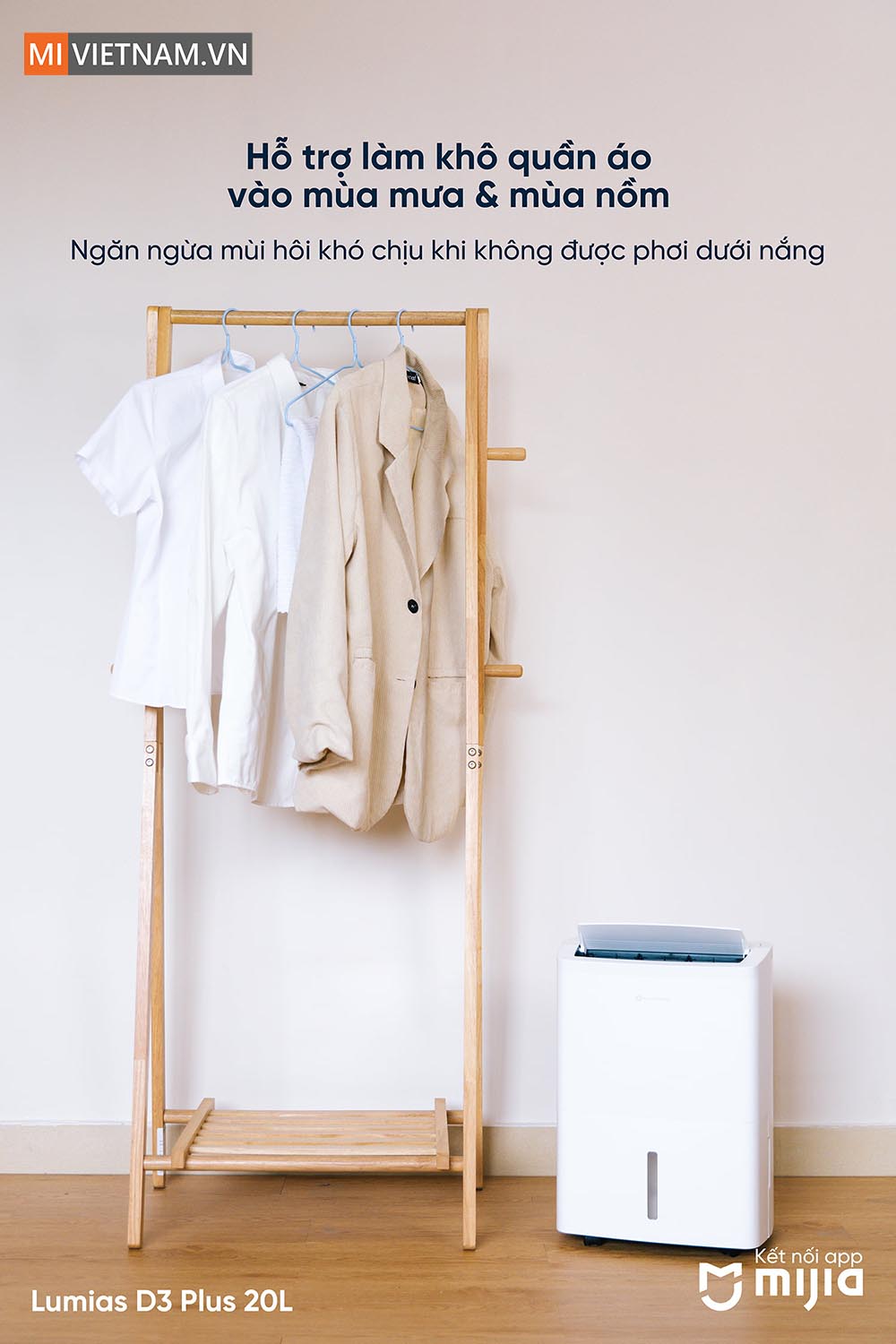 M&aacute;y h&uacute;t ẩm Lumias D3 Plus 20L